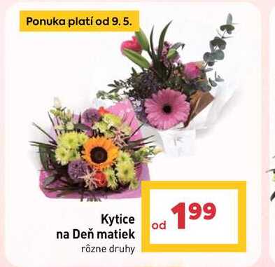 Kytice na Deň matiek rôzne druhy 
