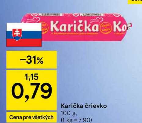 Karička črievko 100 g