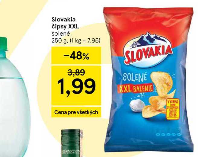 Slovakia čipsy XXL solené, 250 g