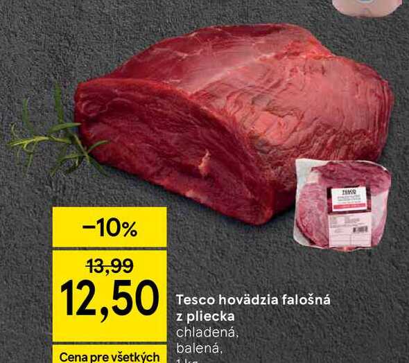 Hovädzia falošná z pliecka chladená balená 1kg