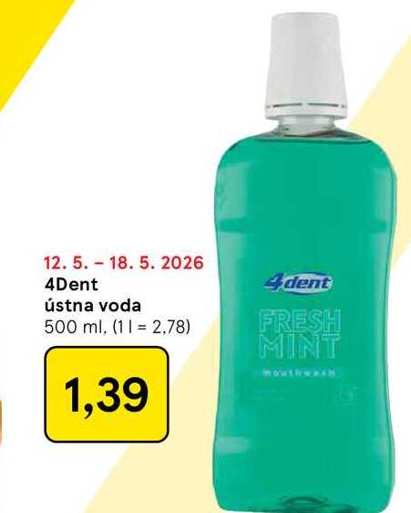 4Dent ústna voda 500 ml