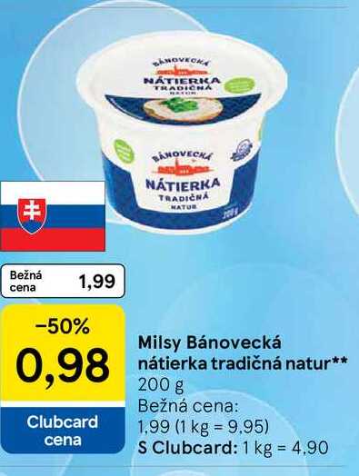 Milsy Bánovecká nátierka tradičná natur 200 g 
