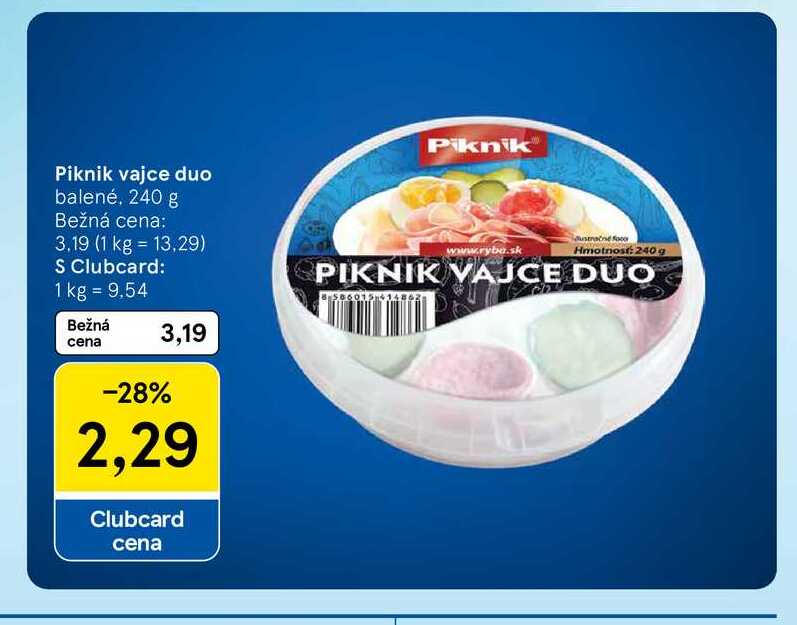 Piknik vajce duo balené, 240 g