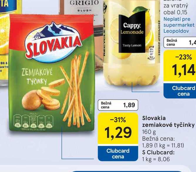 Slovakia zemiakové tyčinky 160g