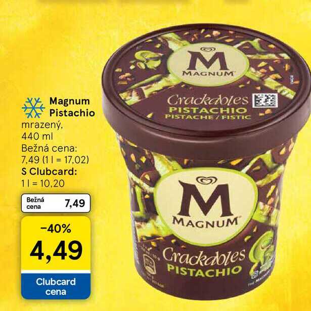 Magnum Pistachio mrazený, 440 ml