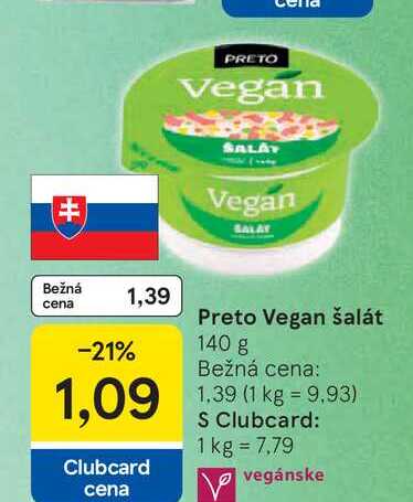 Preto Vegan šalát 140 g