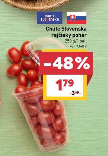 Chute Slovenska rajčiaky pohár 250 g/1 bal. 