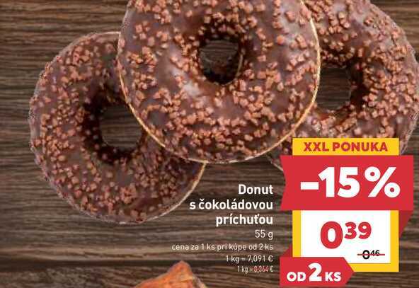 Donut s čokoládovou príchuťou 55 g 