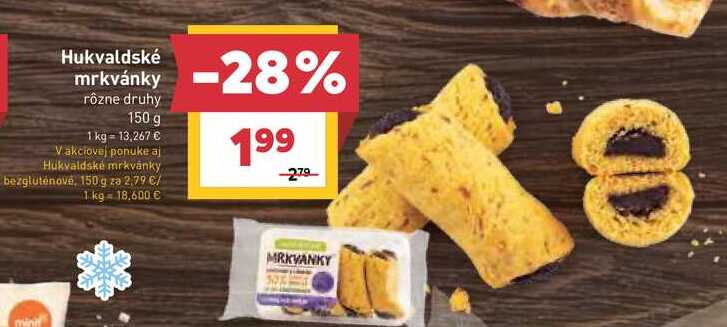 Hukvaldské mrkvánky rôzne druhy 150 g