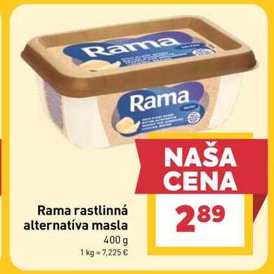 Rama rastlinná alternatíva masla 400 g