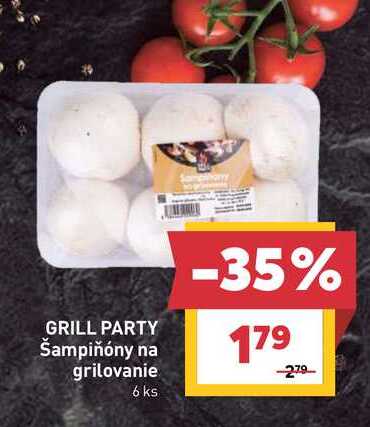 Šampiňóny na grilovanie 6 ks 