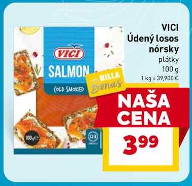VICI Údený losos nórsky plátky 100 g 