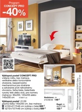 Výklopná posteľ CONCEPT PRO - 2