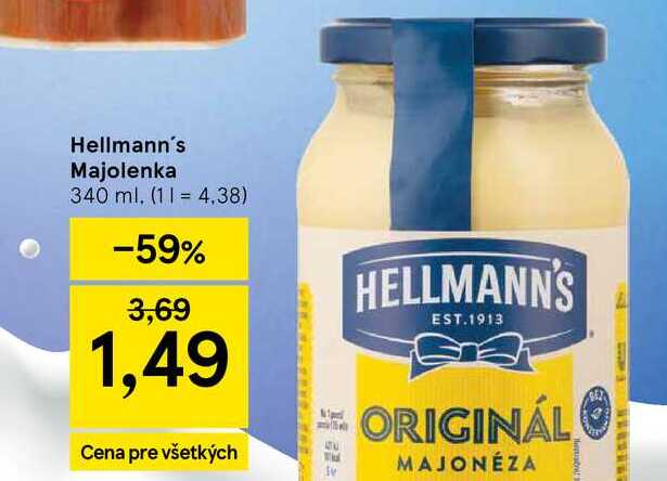 Hellmann's Majolenka 340 ml
