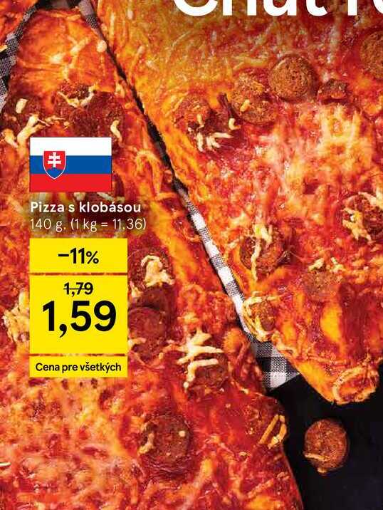 Pizza s klobásou 140 g
