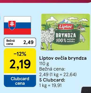 Liptov ovčia bryndza 110 g