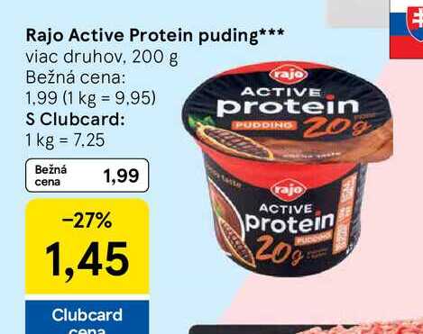 Rajo Active Protein puding 200 g
