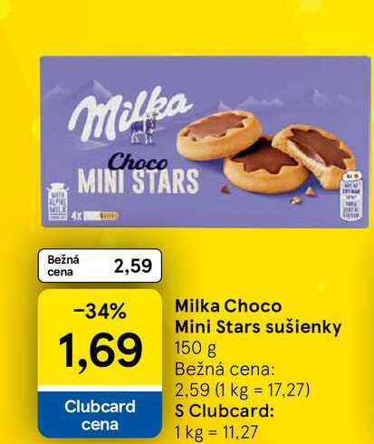 Milka Choco Mini Stars sušienky 150g