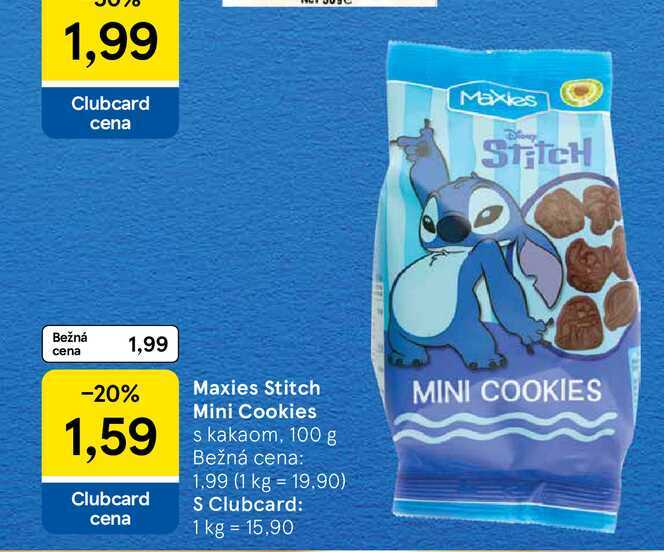 Maxies Stitch Mini Cookies s kakaom, 100 g