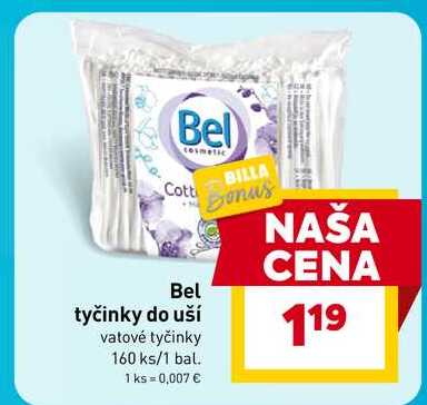 Bel tyčinky do uší vatové tyčinky 160 ks/1 bal.