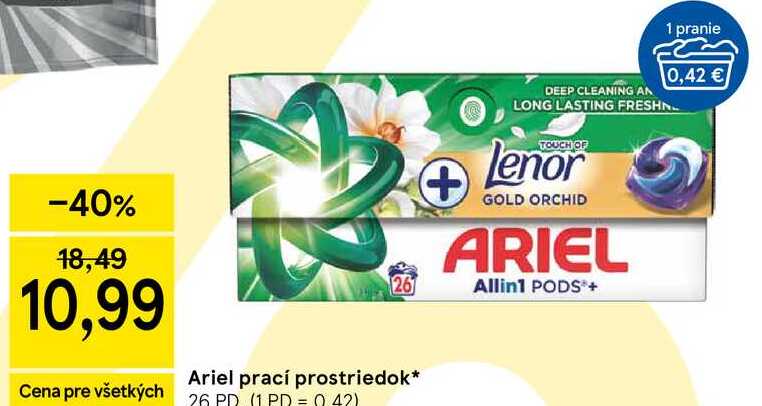 Ariel prací prostriedok 26 PD