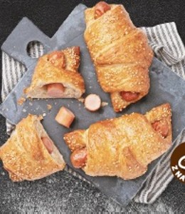 Croissant s párkom