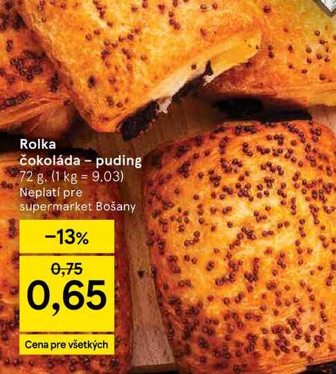 Rolka čokoláda - puding 72 g