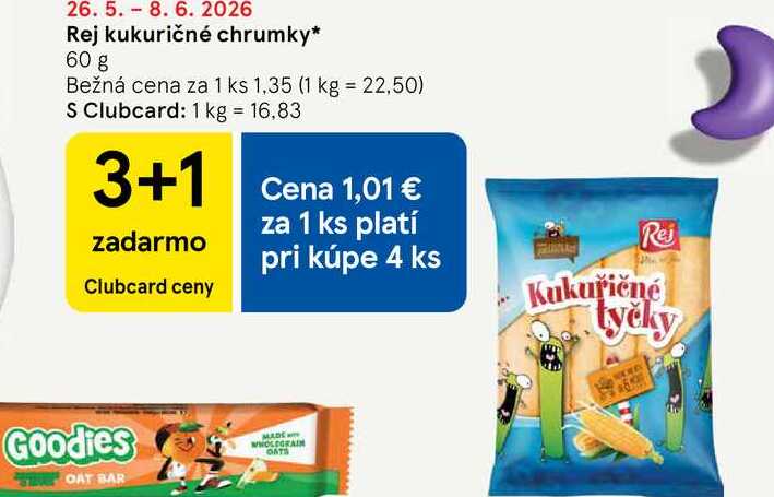 Rej kukuričné chrumky 60 g