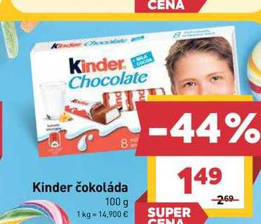 Kinder čokoláda 100 g
