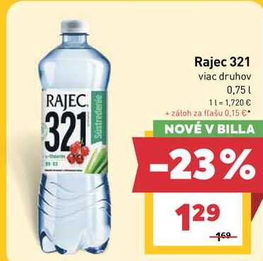 Rajec 321 viac druhov 0,75 l