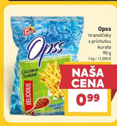 Opss hranolčeky s príchuťou kuraťa 90 g