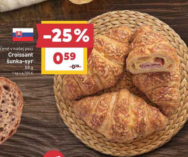 Croissant šunka-syr 88 g