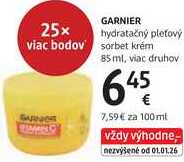 GARNIER hydratačný pleťový sorbet krém, 85 ml