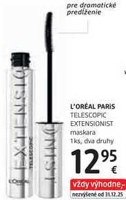 L'ORÉAL PARIS TELESCOPIC EXTENSIONIST maskara, 1 ks