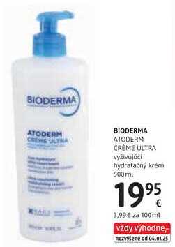 BIODERMA ATODERM CRÈME ULTRA vyživujúci hydratačný krém, 500 ml