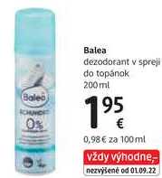Balea dezodorant v spreji do topánok, 200 ml