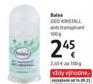 Balea DEO KRISTALL anti-transpirant, 100 g
