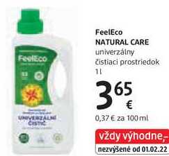 FeelEco NATURAL CARE univerzálny čistiaci prostriedok, 1 l