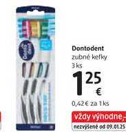 Dontodent zubné kefky, 3 ks