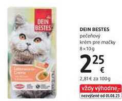 DEIN BESTES pečeňový krém pre mačky, 8x 10 g