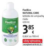 FeelEco NATURAL CARE leštidlo do umývačky riadu, 450 ml