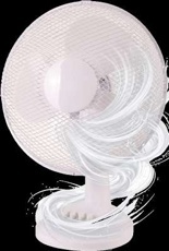 BWO STOLNÝ VENTILÁTOR BIELY, 3 STUPNE RÝCHLOSTI