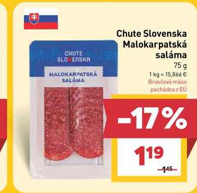 Chute Slovenska Malokarpatská saláma 75 g