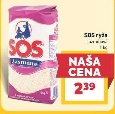 SOS ryža jazminová 1 kg 