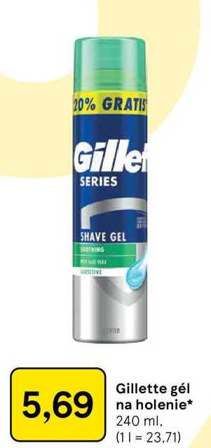 Gillette gél na holenie 240 ml