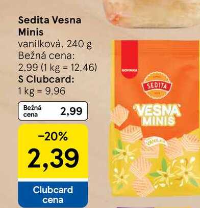Sedita Vesna Minis vanilková, 240 g