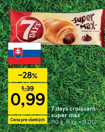 7 days croissant super max 110 g
