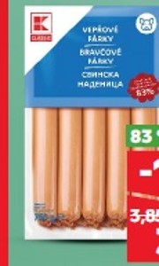 K-Classic Bravčové párky