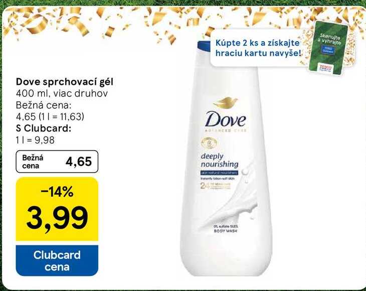 Dove sprchovací gél 400 ml, viac druhov