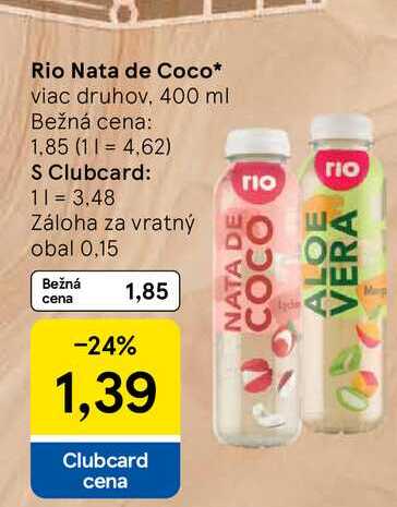 Rio Nata de Coco viac druhov, 400 ml